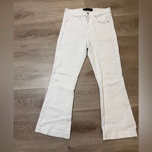 Veronica Beard Off-White Flare Jeans